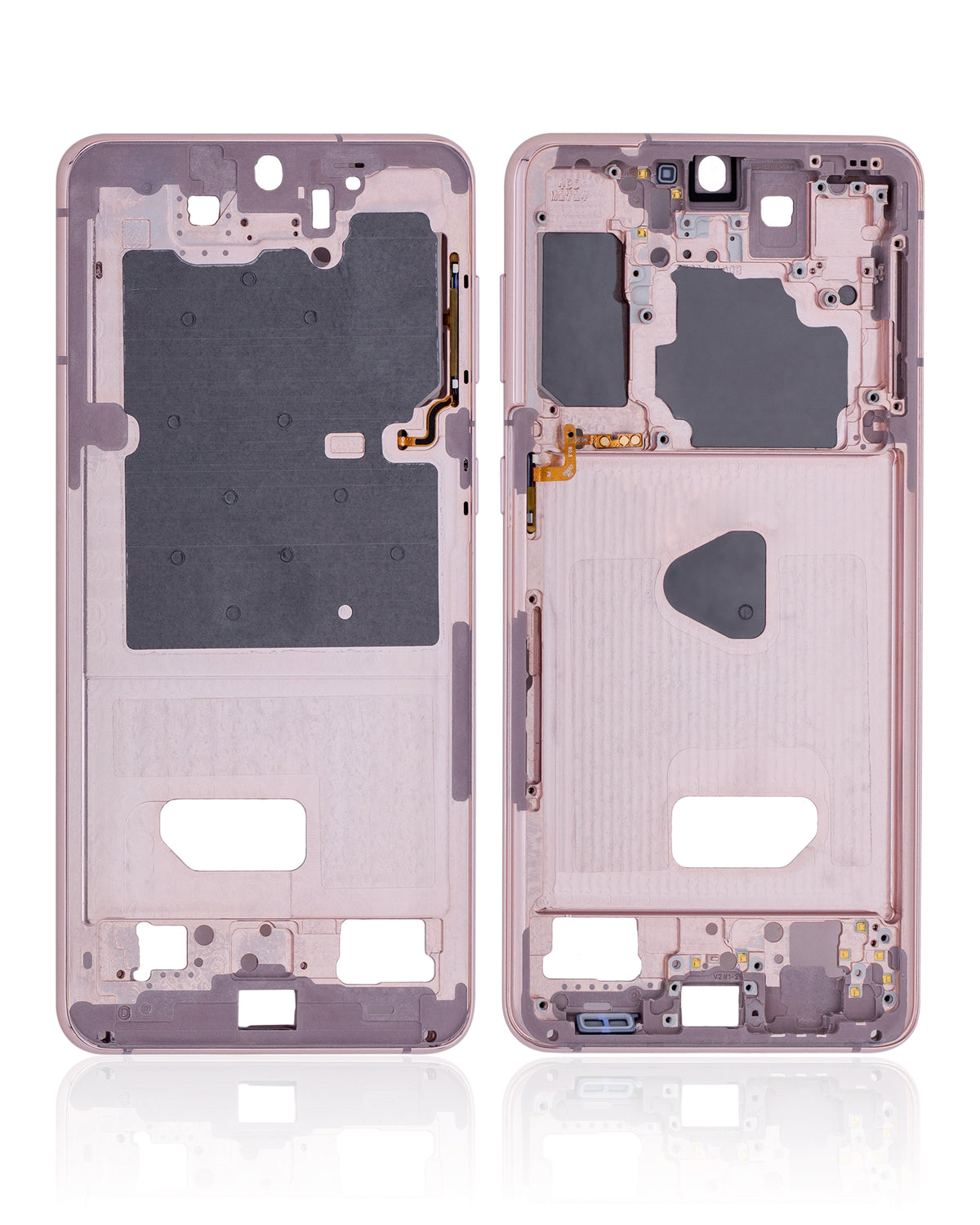 Replacement Mid-Frame Housing Compatible For Samsung Galaxy S21 Plus by Macfactory.Store (Phantom Violet / Pink / Gold)