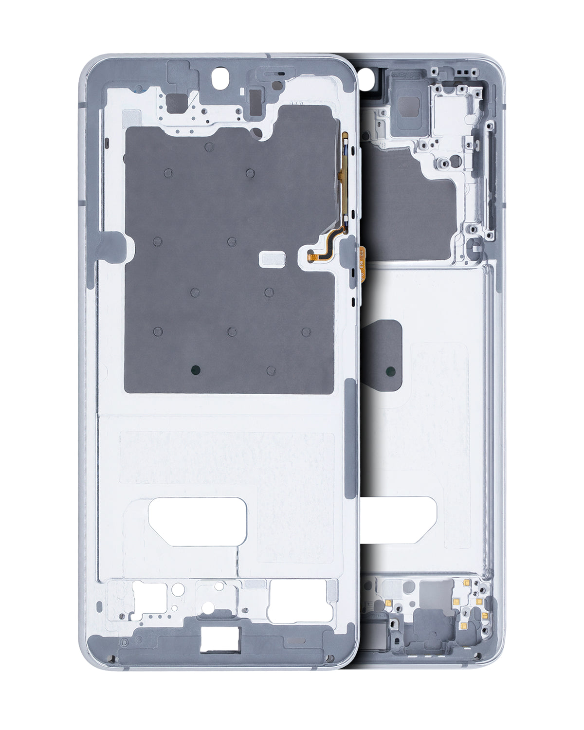 Mid-Frame Housing Compatible For Samsung Galaxy S21 Plus  Replacement (Phantom Silver)