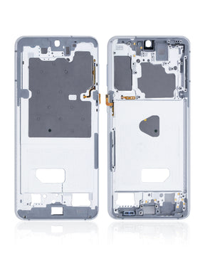 Mid-Frame Housing Compatible For Samsung Galaxy S21 Plus  Replacement (Phantom Silver)