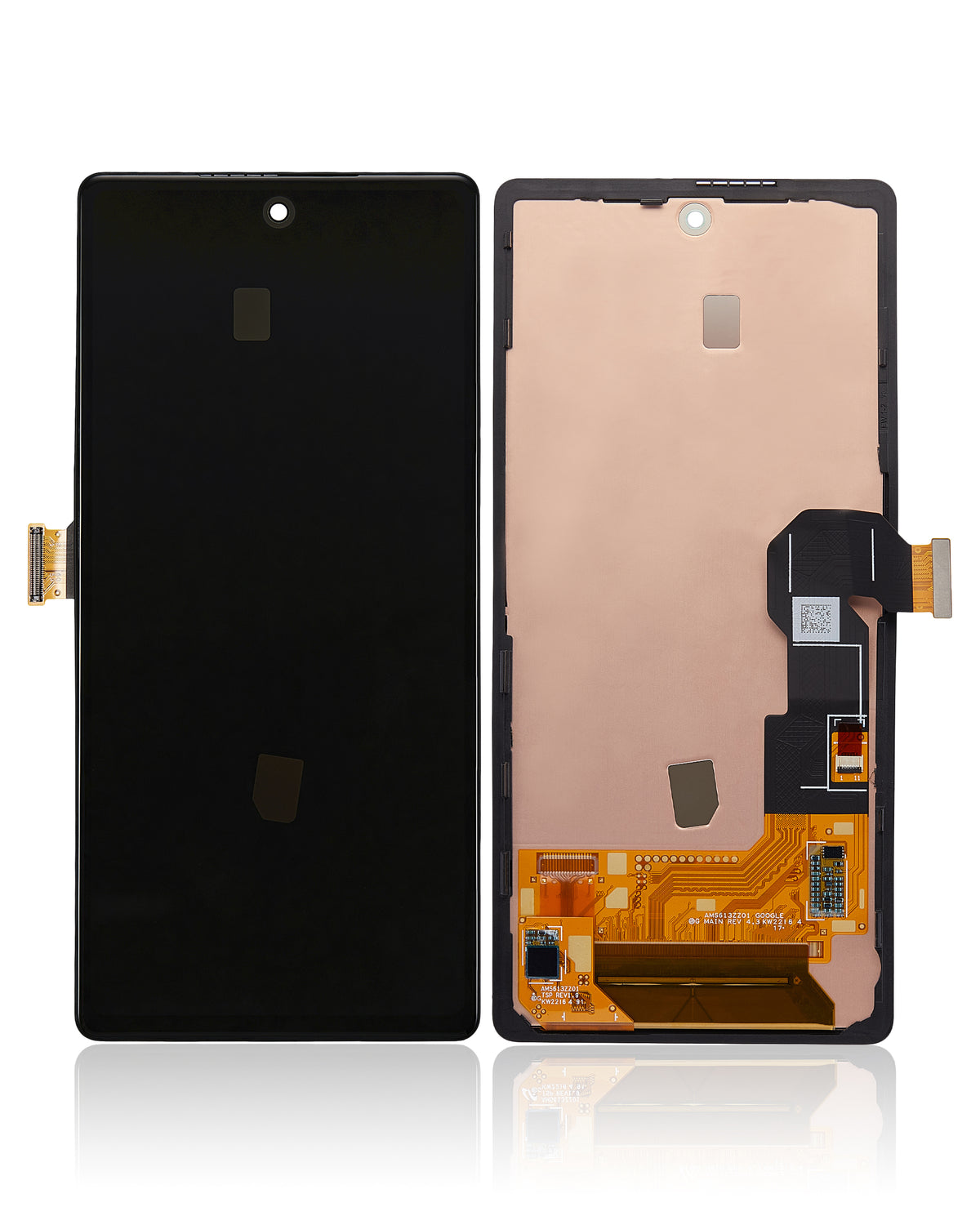 Replacement OLED Assembly With Frame (Without Finger Print Sensor) Compatible For Google Pixel 6A (Refurbished) (All Colors)