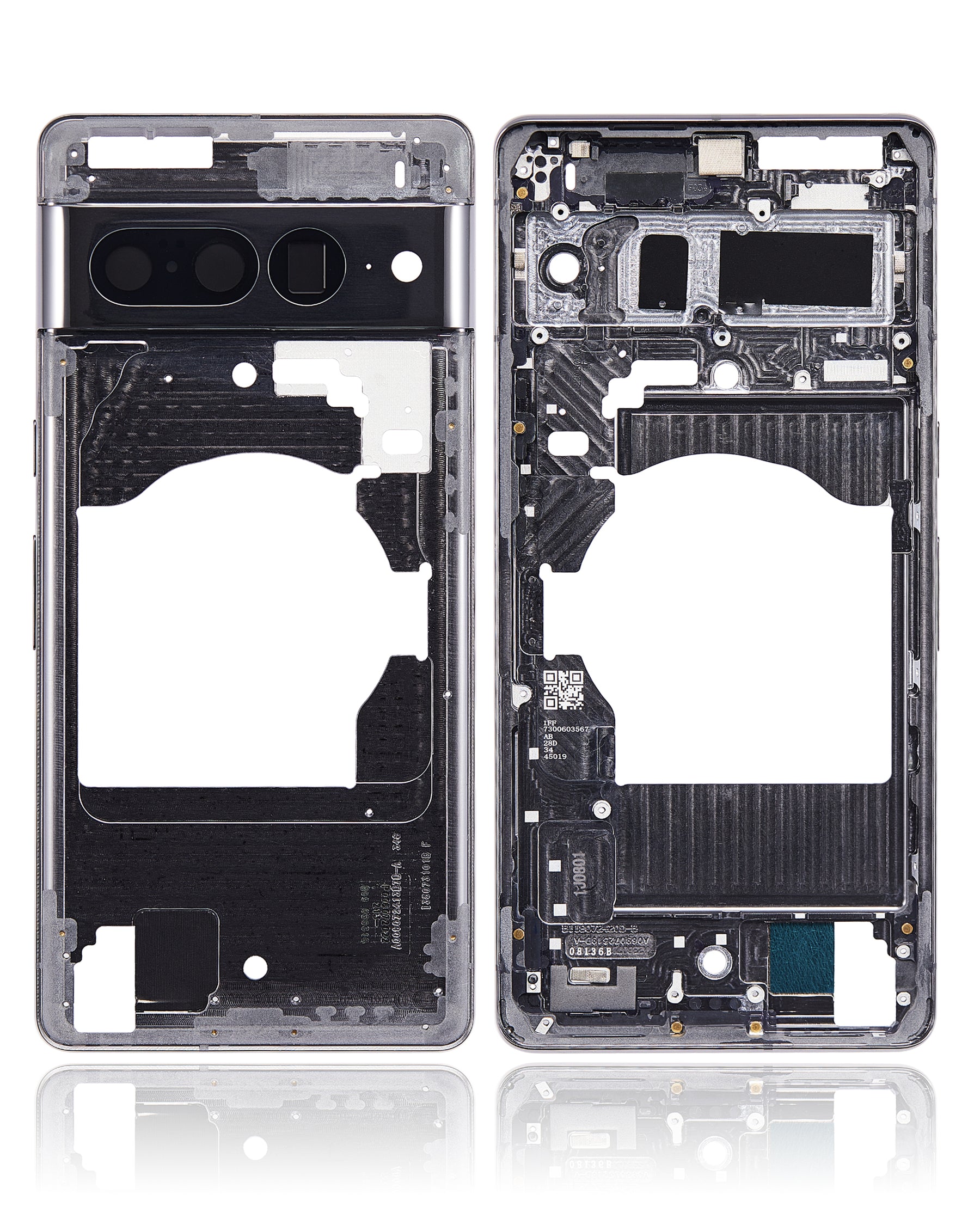 Mid-Frame Housing Compatible For Google Pixel 7 Pro Replacement(Obsidian)