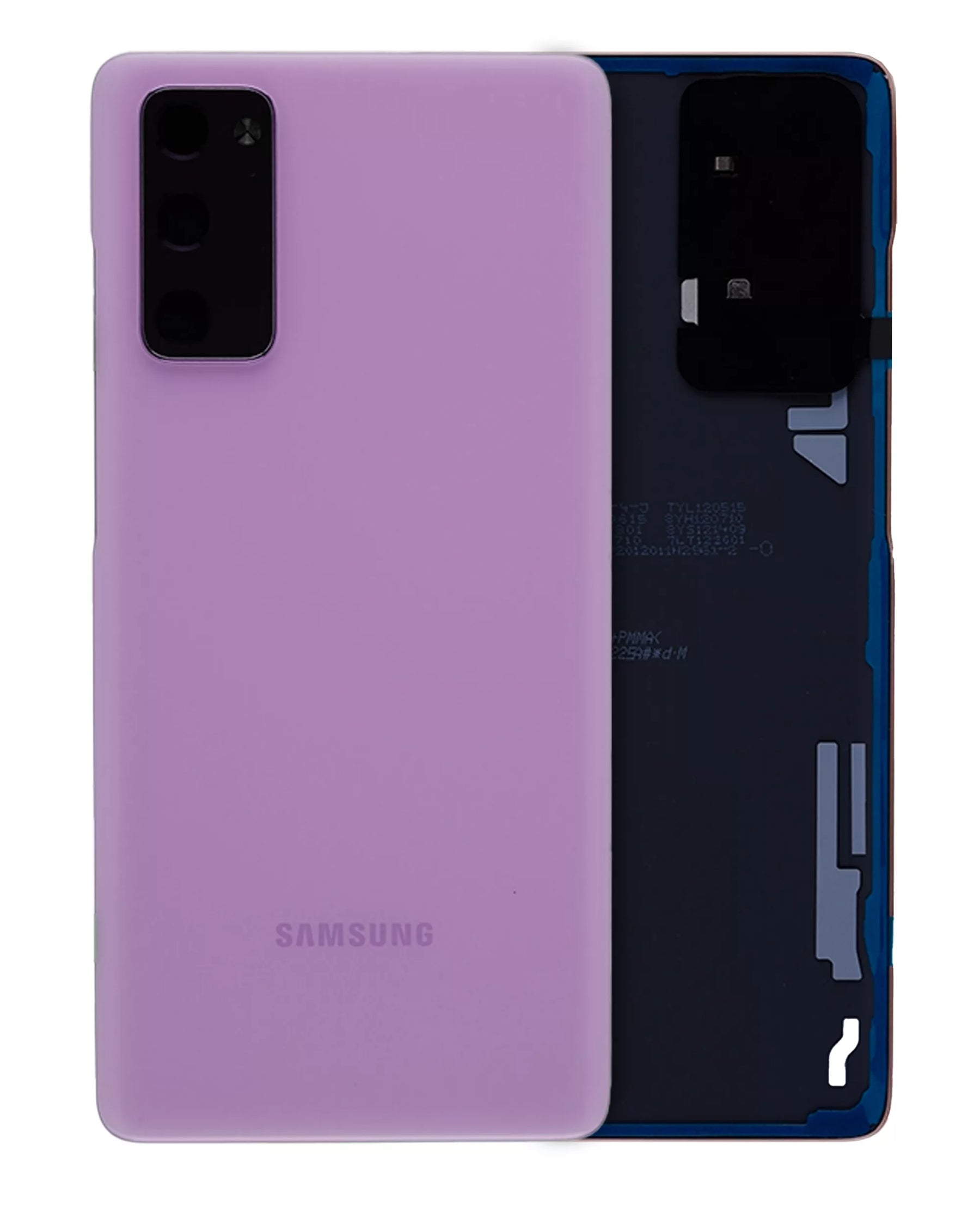 Back Cover Glass With Camera Lens Replacement Compatible For Samsung Galaxy S20 FE (Service Pack) (Cloud Lavender)