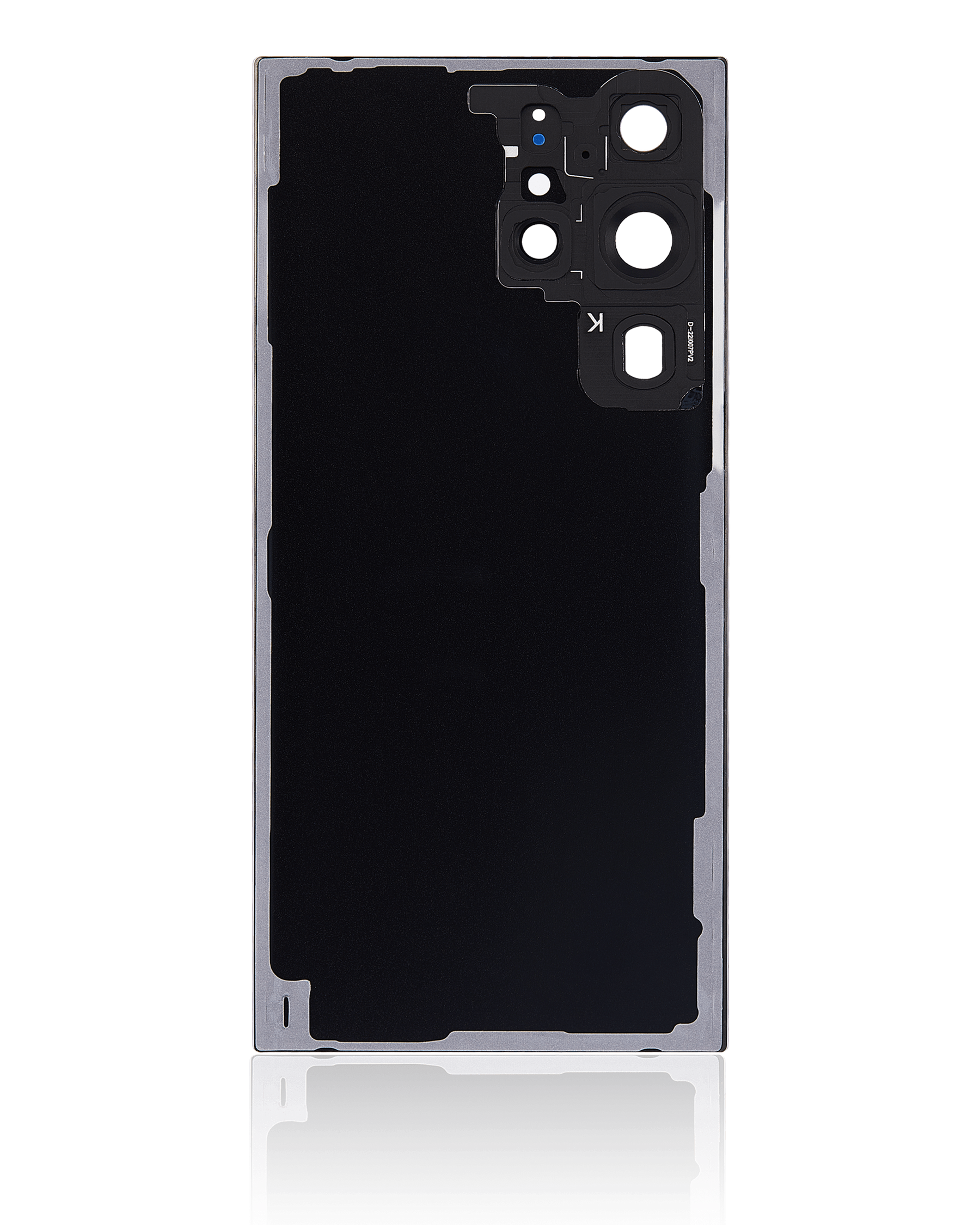 Replacement Back Cover Glass With Camera Lens Compatible For Samsung Galaxy S23 Ultra 5G (No Logo) (Vemake) (Phantom Black)