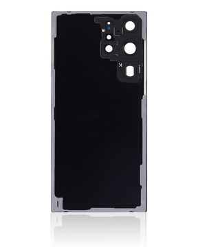 Replacement Back Cover Glass With Camera Lens Compatible For Samsung Galaxy S23 Ultra 5G (No Logo) (Vemake) (Phantom Black)