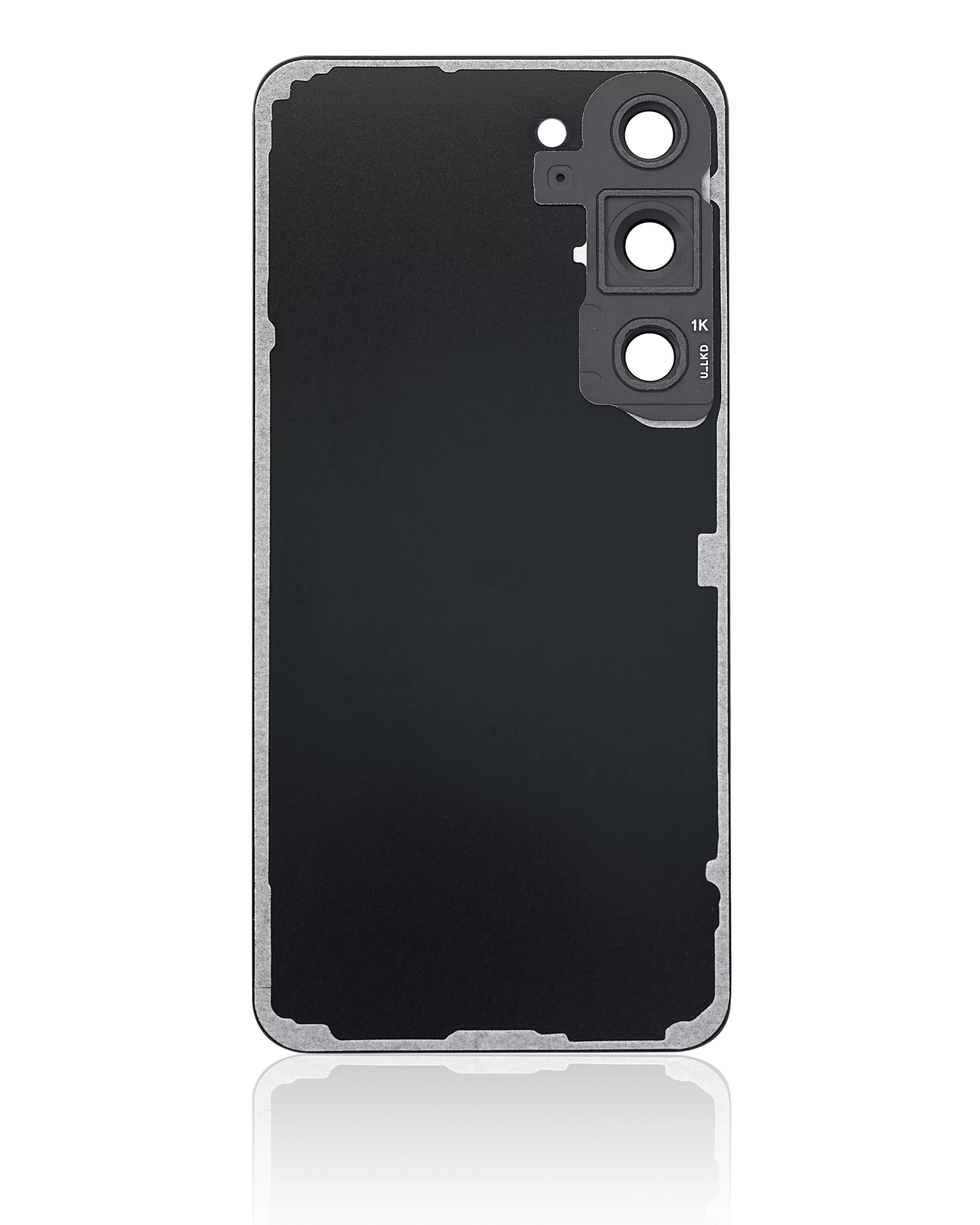 Back Cover Glass With Camera Lens Compatible For Samsung Galaxy S23 5G Replacement (No Logo) (Vemake) (Phantom Black)