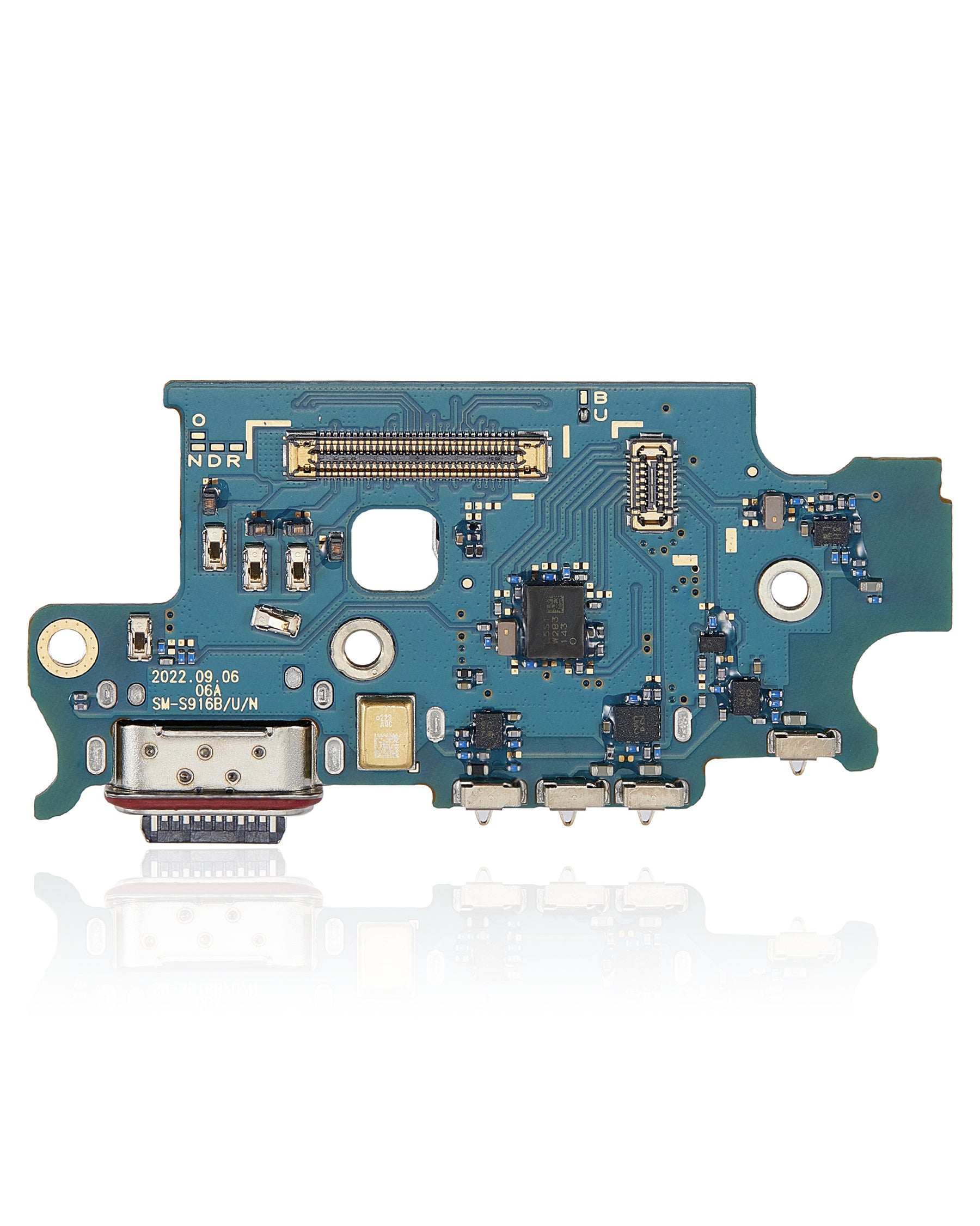 Charging Port Board With Sim Card Reader Compatible For Samsung Galaxy S23 Plus 5G Replacement (S916U) (US Version)