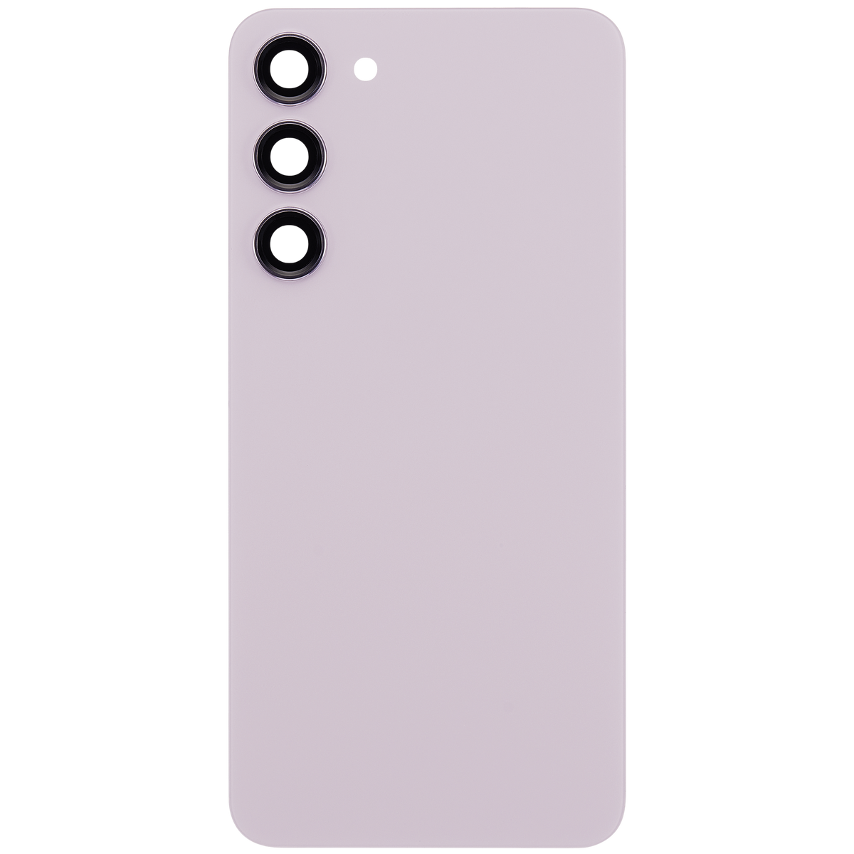 Back Cover Glass With Camera Lens Compatible For Samsung Galaxy S23 Plus 5G (No Logo) (Vemake) (Lavender)