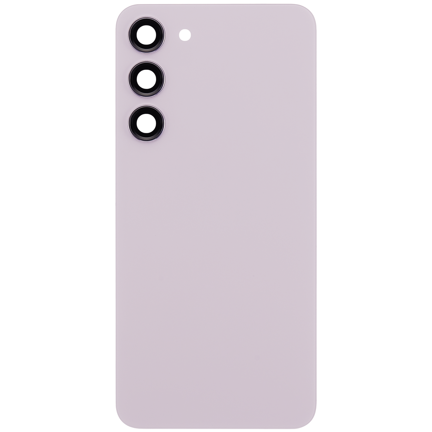 Back Cover Glass With Camera Lens Compatible For Samsung Galaxy S23 Plus 5G (No Logo) (Vemake) (Lavender)