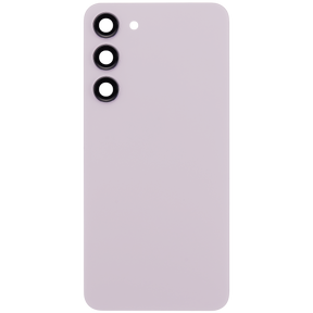 Back Cover Glass With Camera Lens Compatible For Samsung Galaxy S23 Plus 5G (No Logo) (Vemake) (Lavender)