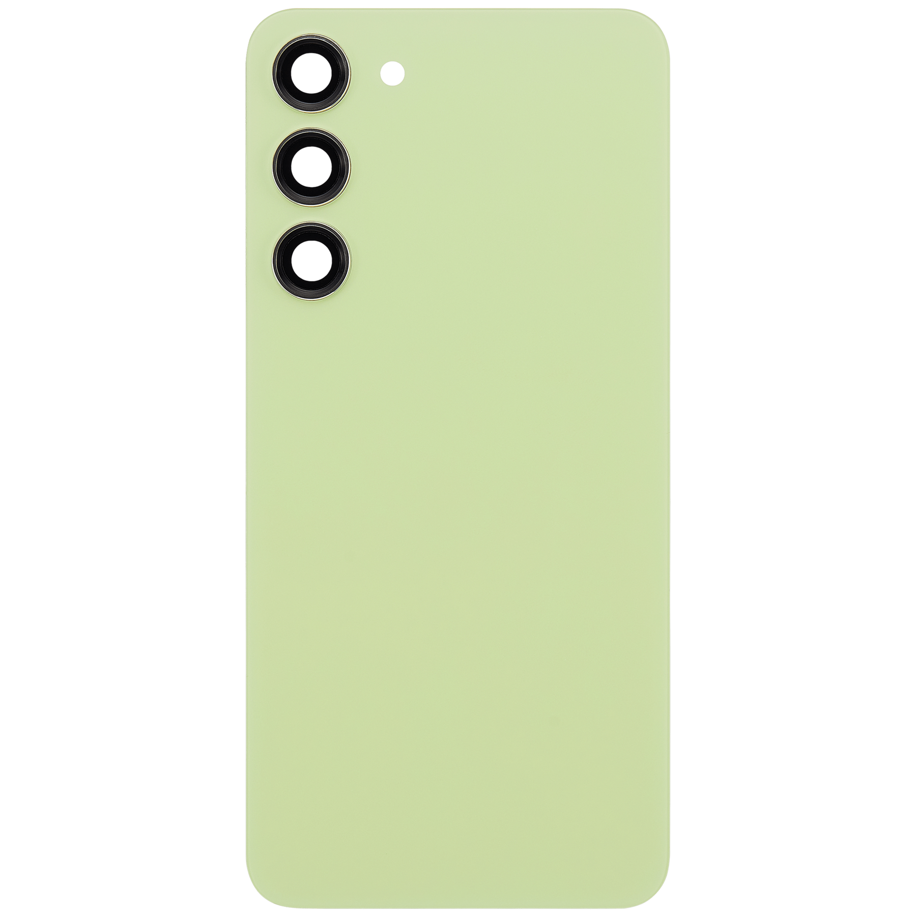 Back Cover Glass With Camera Lens Compatible For Samsung Galaxy S23 Plus 5G Replacement (No Logo) (Vemake) (Lime)