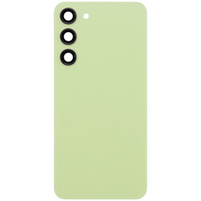 Back Cover Glass With Camera Lens Compatible For Samsung Galaxy S23 Plus 5G Replacement (No Logo) (Vemake) (Lime)