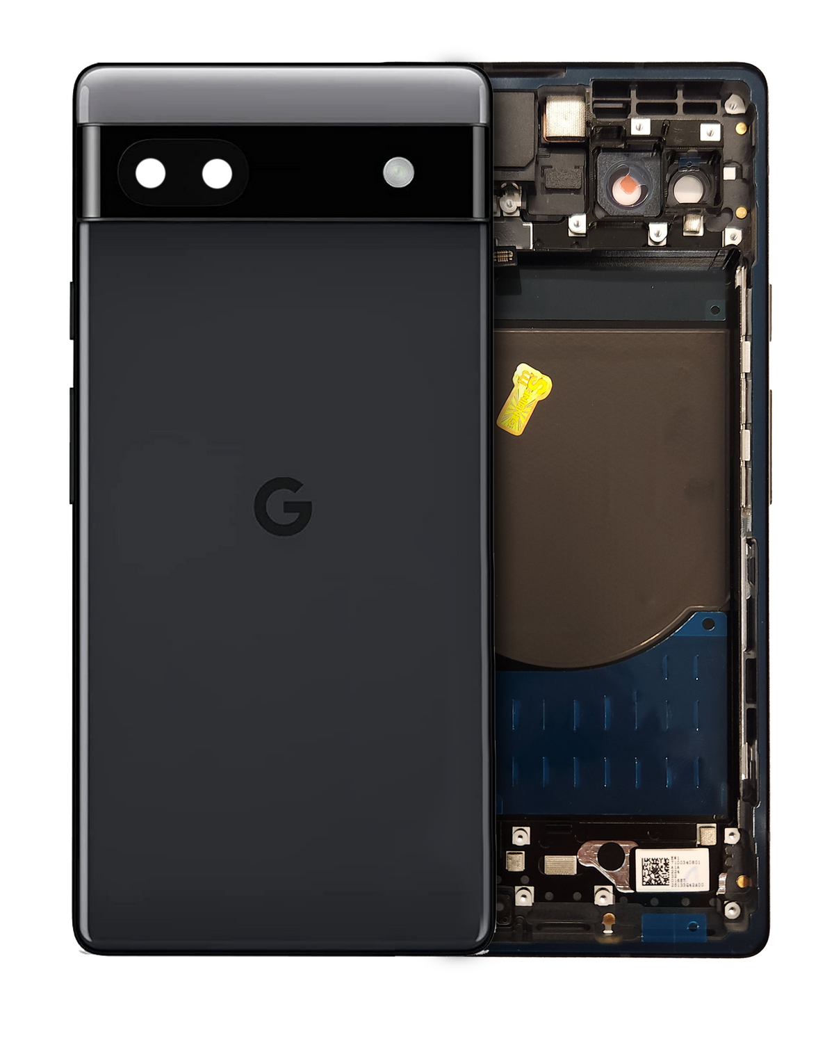 Back Housing Compatible for Google Pixel 6a Replacement (Genuine OEM) (Charcoal)