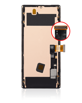 OLED Assembly With Frame (Without Finger Print Sensor) Compatible For Google Pixel 6 Pro Replacement (Vemake) (All Colors)