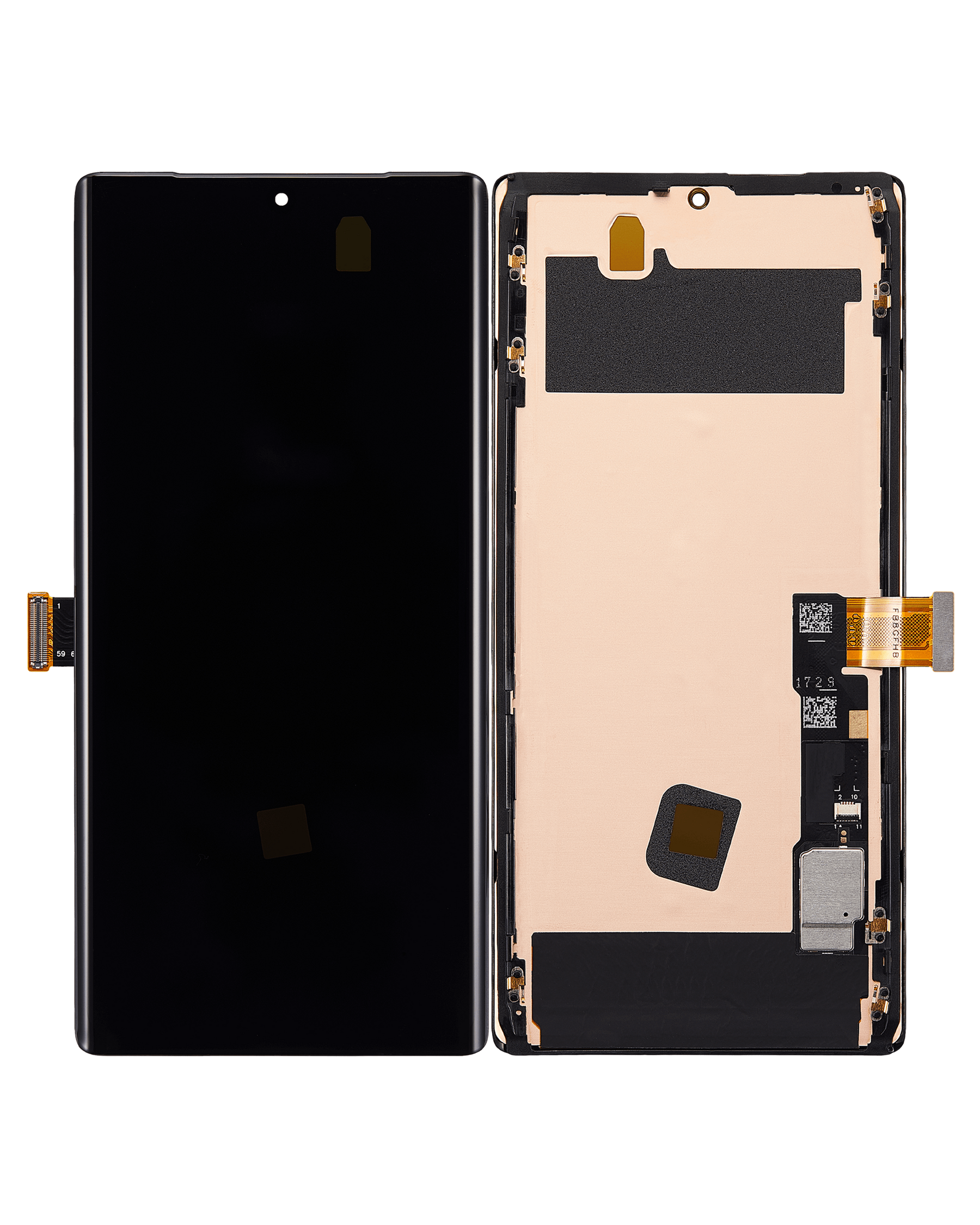 OLED Assembly With Frame (Without Finger Print Sensor) Compatible For Google Pixel 6 Pro Replacement (Vemake) (All Colors)