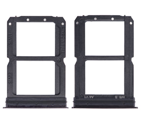 Replacement Dual Sim Card Tray Compatible For OnePlus 6T (A6010 / A6013) (Midnight Black)