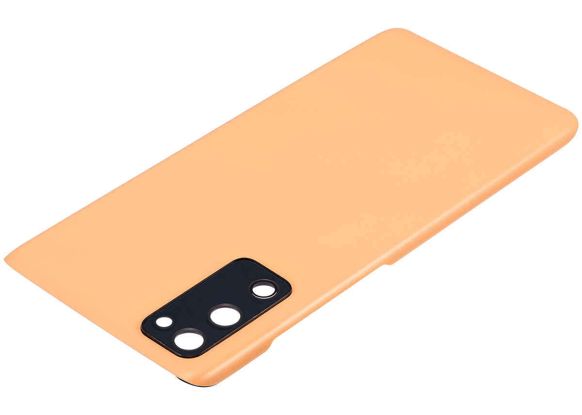 Back cover Glass With Camera Lens Compatible For Samsung Galaxy S20 FE 5G  Replacement (Vemake) (Cloud Orange)