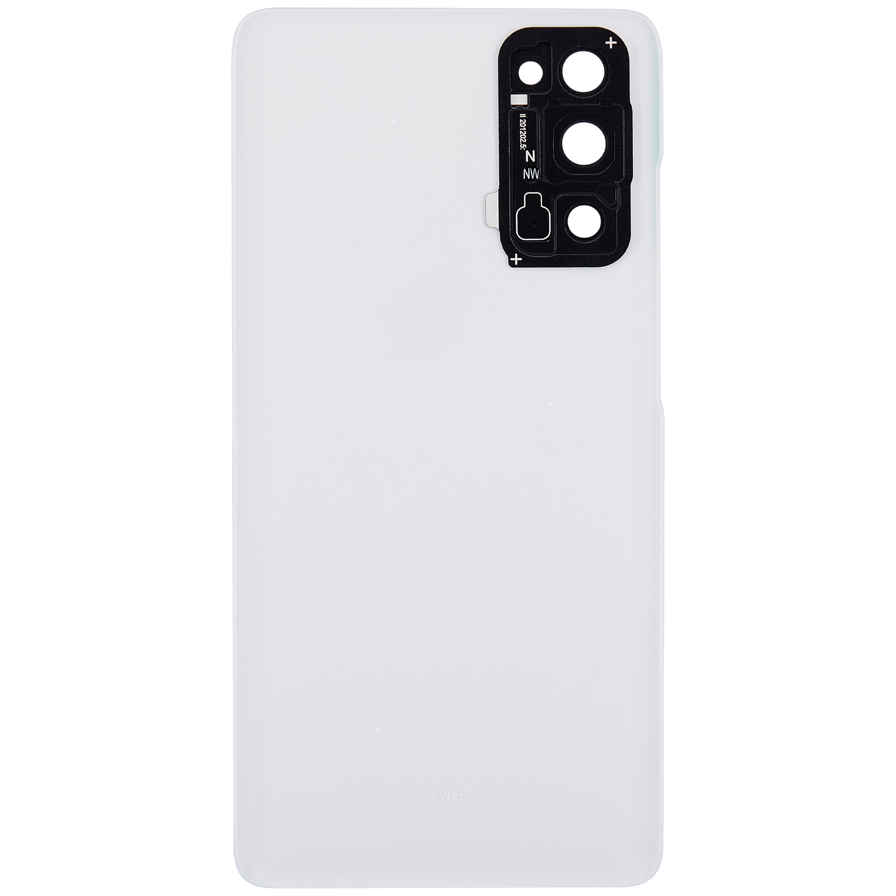 Back cover Glass With Camera Lens Compatible For Samsung Galaxy S20 FE 5G Replacement by Macfactory.Store (Vemake) (Cloud White)