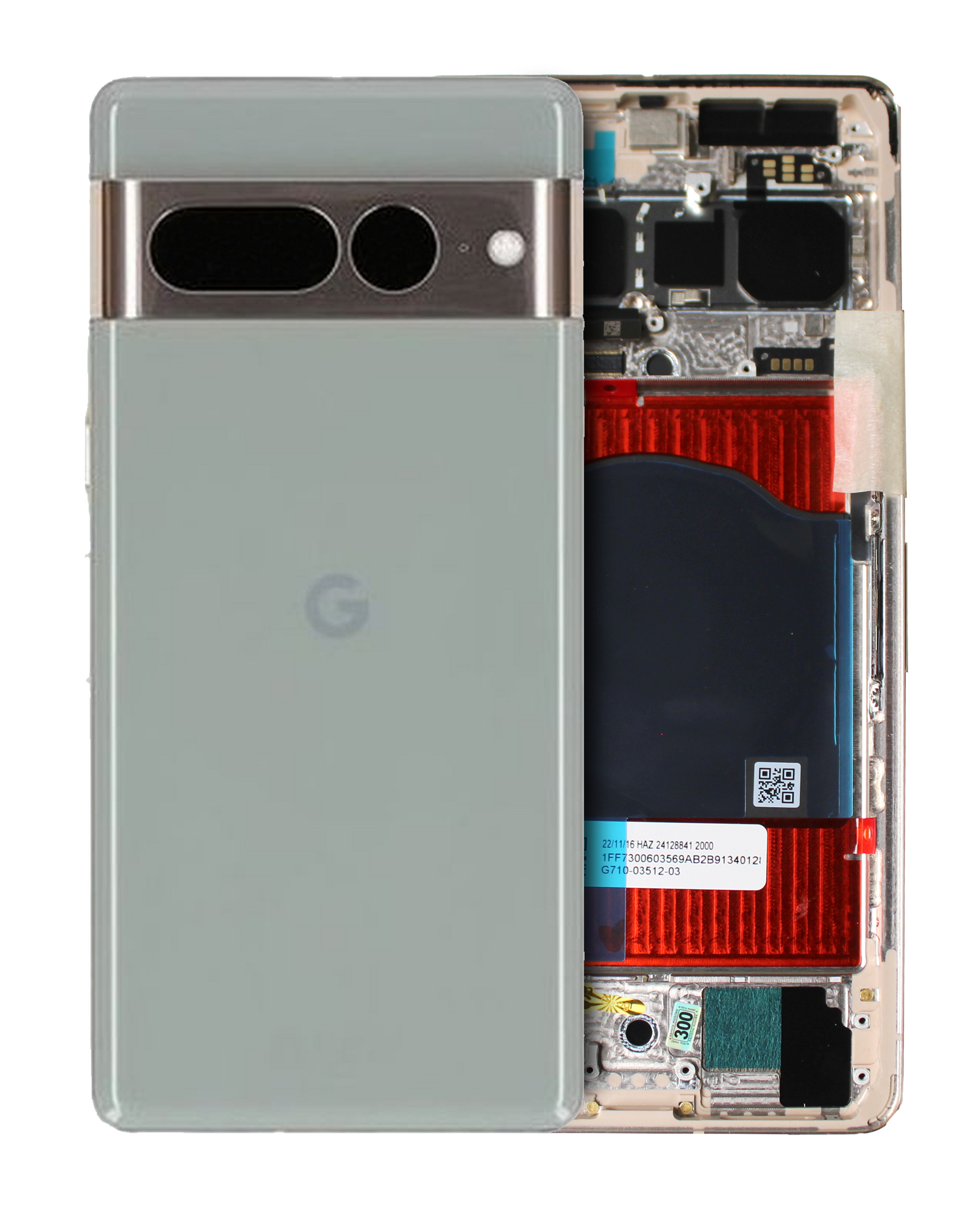 Back Housing Compatible For Google Pixel 7 Pro Replacement  (Genuine OEM) (Hazel)