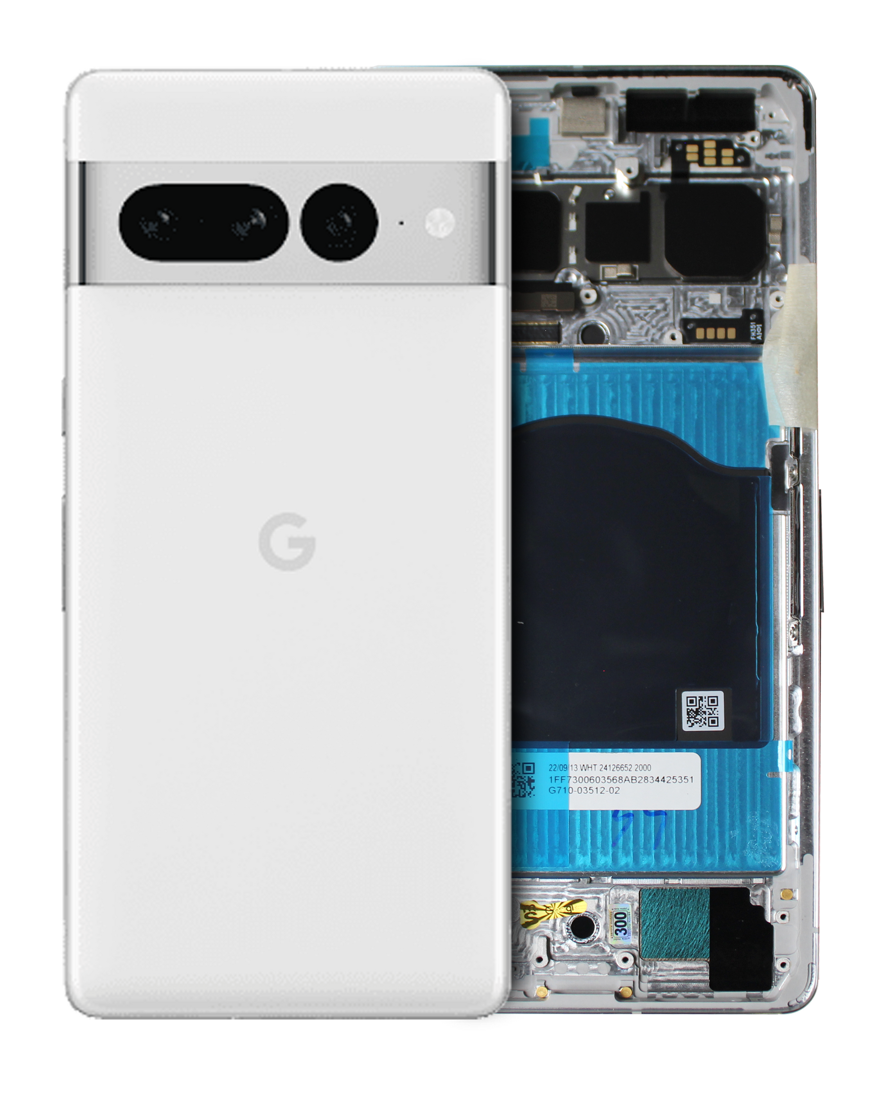 Replacement Back Housing Compatible For Google Pixel 7 Pro (Genuine OEM) (Snow)