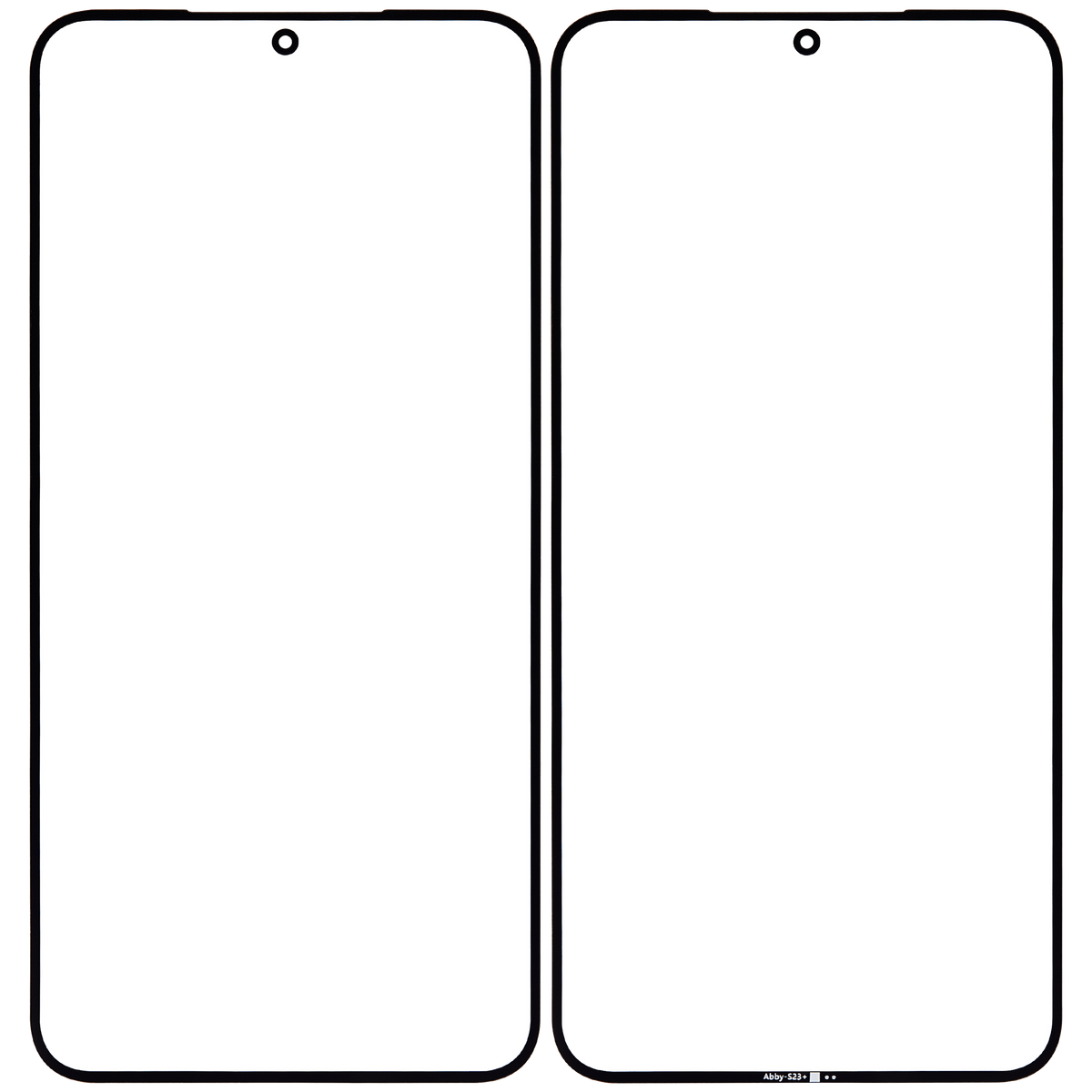 2 in 1 Front Glass With OCA Pre-Installed Compatible For Samsung Galaxy S23 Plus 5G Replacement