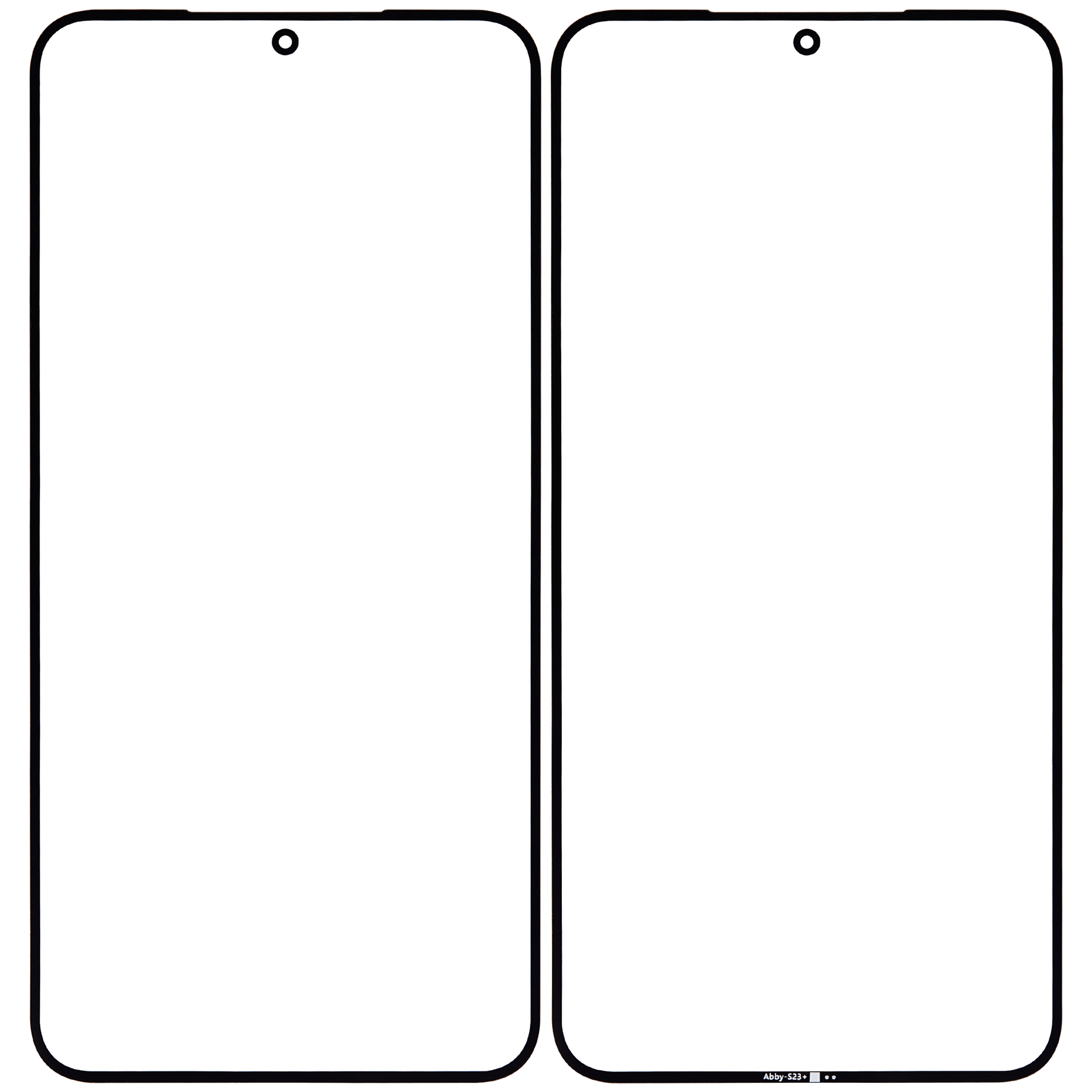 2 in 1 Front Glass With OCA Pre-Installed Compatible For Samsung Galaxy S23 Plus 5G Replacement