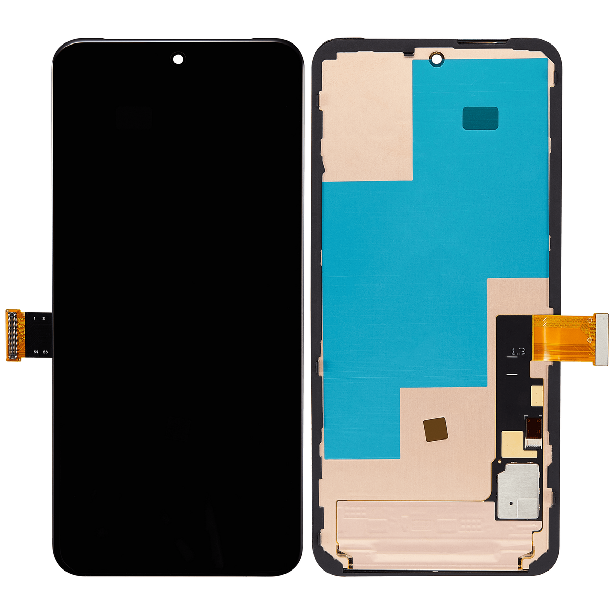 OLED Assembly With Frame Replacement (Without Finger Sensor) Compatible For Google Pixel 8 (Refurbished) (All Colors)