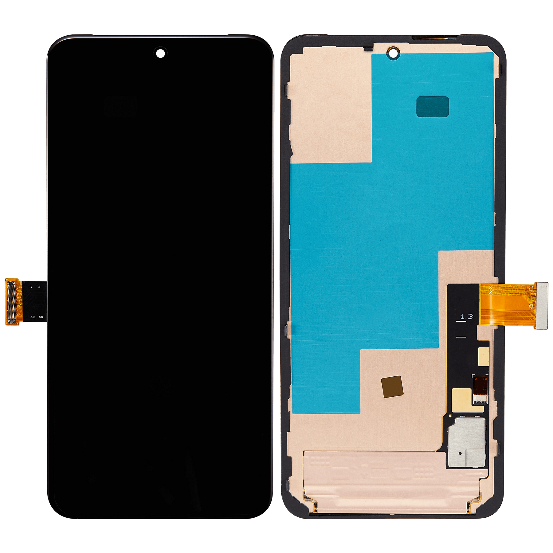 OLED Assembly With Frame Replacement (Without Finger Sensor) Compatible For Google Pixel 8 (Refurbished) (All Colors)