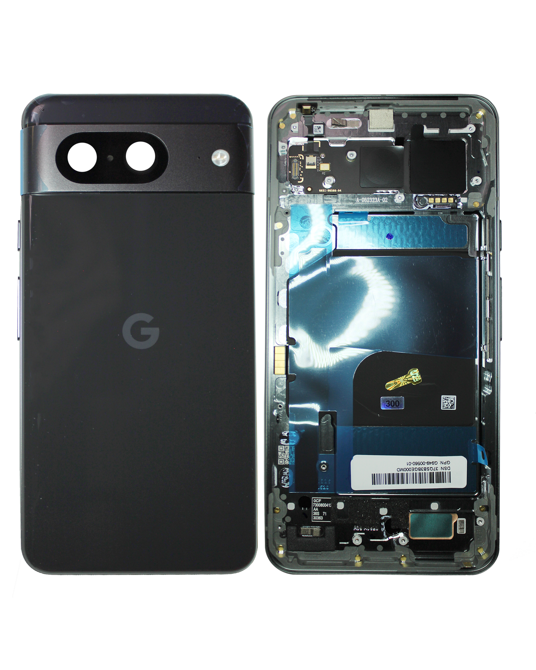 Back Housing Compatible For Google Pixel 8 Replacement (Genuine OEM) (Obsidian)