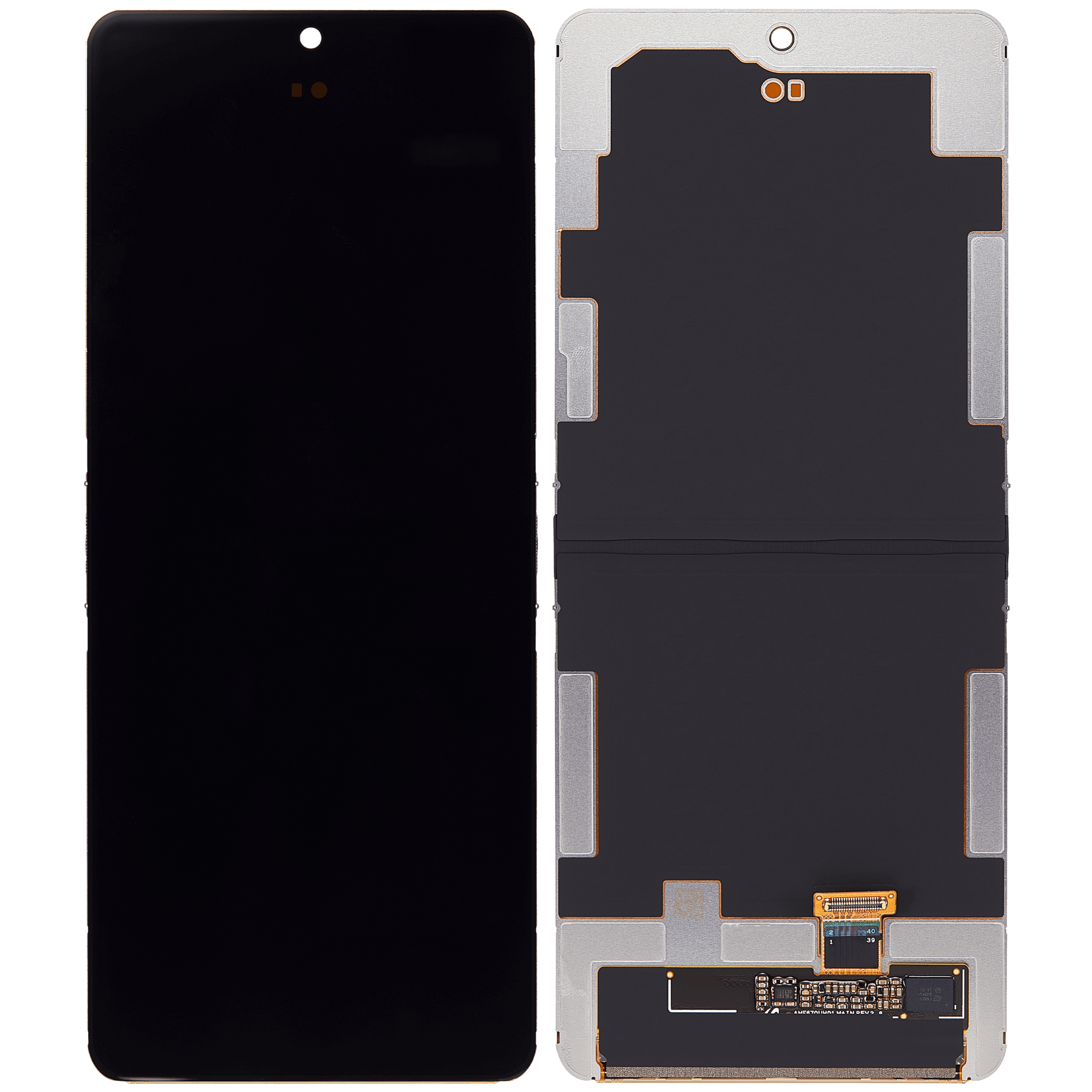 Replacement Main Screen OLED Assembly Without Frame Compatible For Samsung Galaxy Z Flip 5G (F707) (Refurbished) (All Colors)