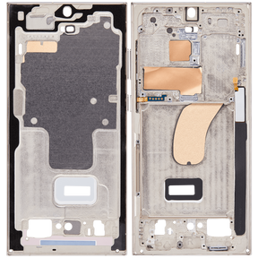 Mid-Frame Housing Compatible For Samsung Galaxy S23 Ultra 5G Replacement (US & International Version) (Cream)