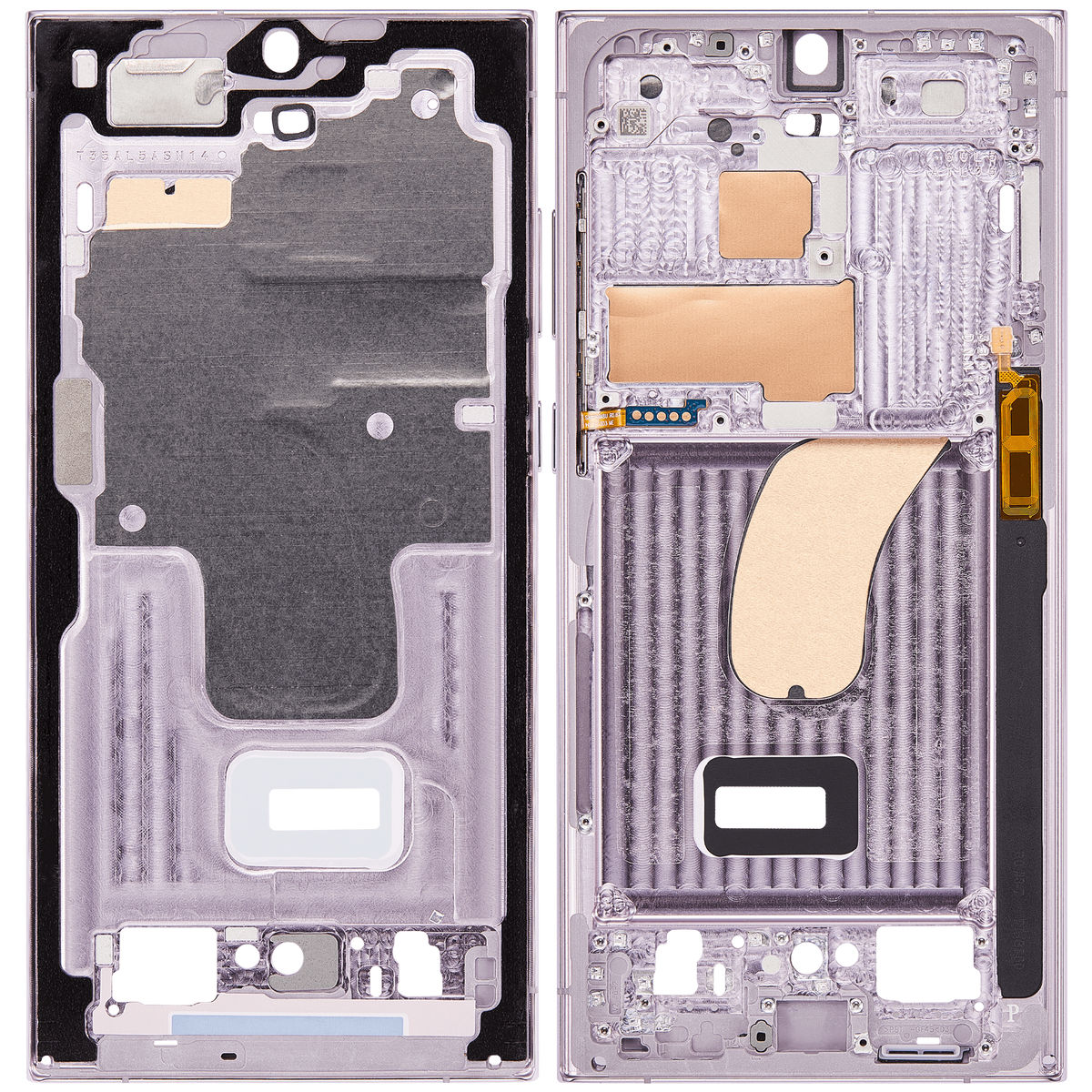 Replacement Mid-Frame Housing Compatible For Samsung Galaxy S23 Ultra 5G by MacFactory.Store (US & International Version) (Lavender)