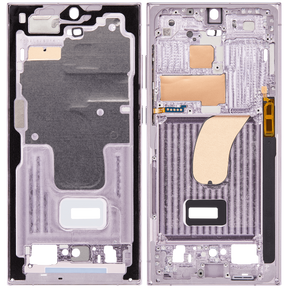 Replacement Mid-Frame Housing Compatible For Samsung Galaxy S23 Ultra 5G by MacFactory.Store (US & International Version) (Lavender)