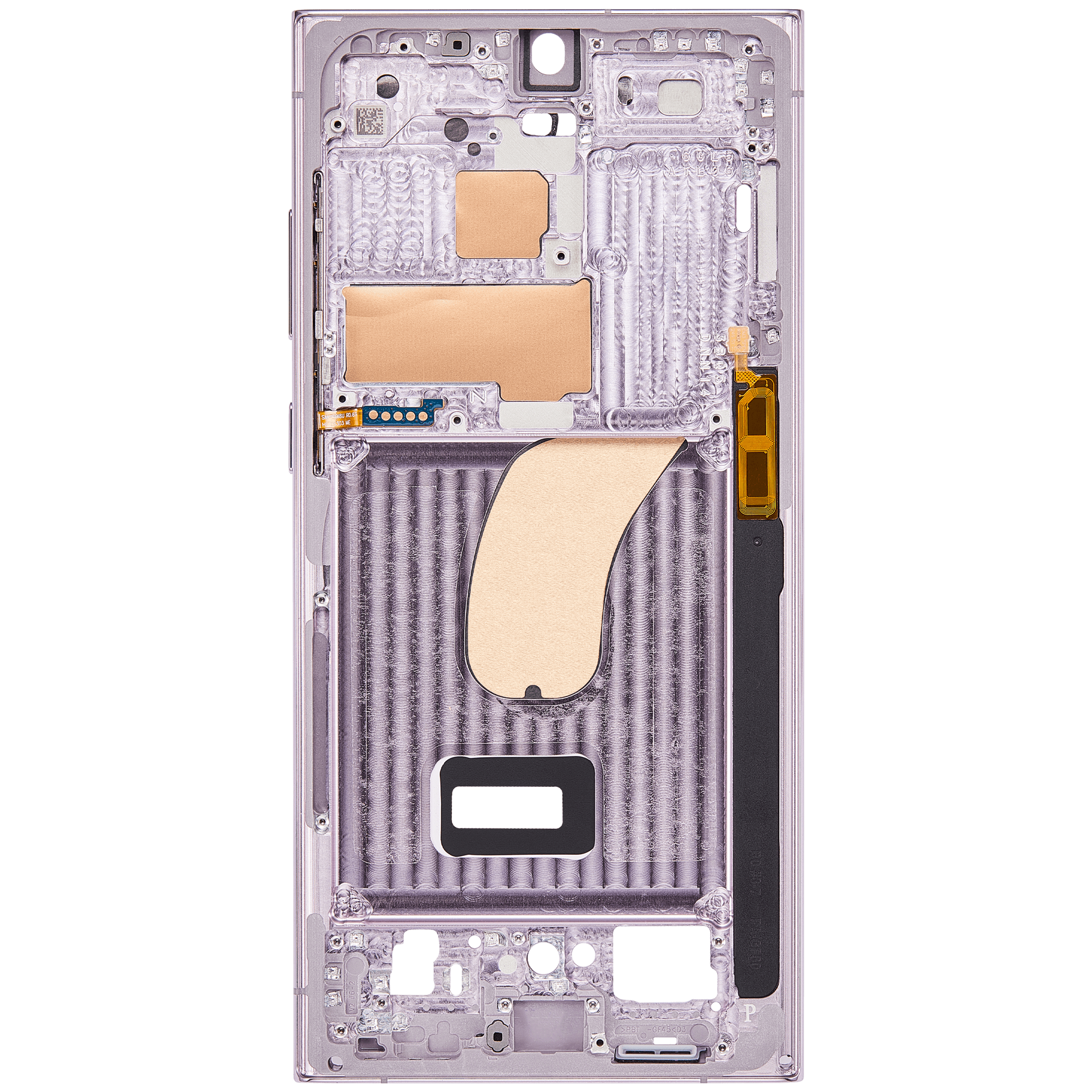 Replacement Mid-Frame Housing Compatible For Samsung Galaxy S23 Ultra 5G by MacFactory.Store (US & International Version) (Lavender)