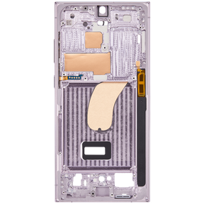 Replacement Mid-Frame Housing Compatible For Samsung Galaxy S23 Ultra 5G by MacFactory.Store (US & International Version) (Lavender)