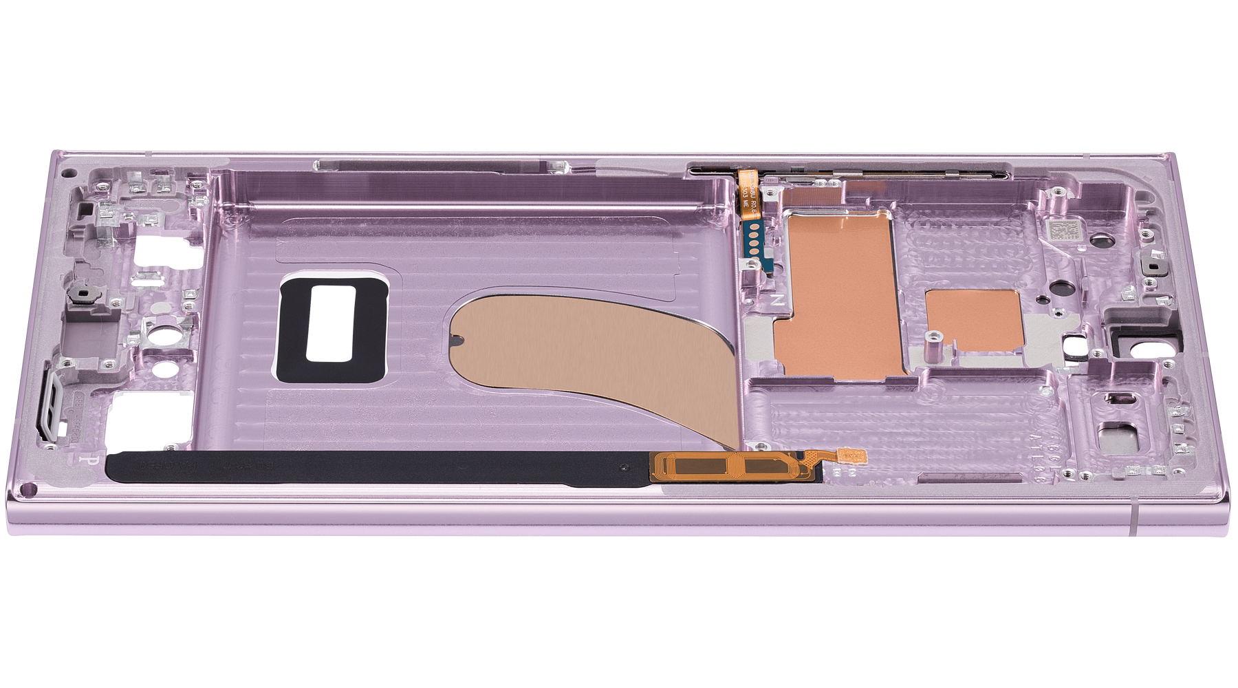 Replacement Mid-Frame Housing Compatible For Samsung Galaxy S23 Ultra 5G by MacFactory.Store (US & International Version) (Lavender)