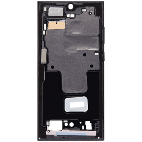 Mid-Frame Housing Compatible For Samsung Galaxy S23 Ultra 5G (US & International Version) (Phantom Black)