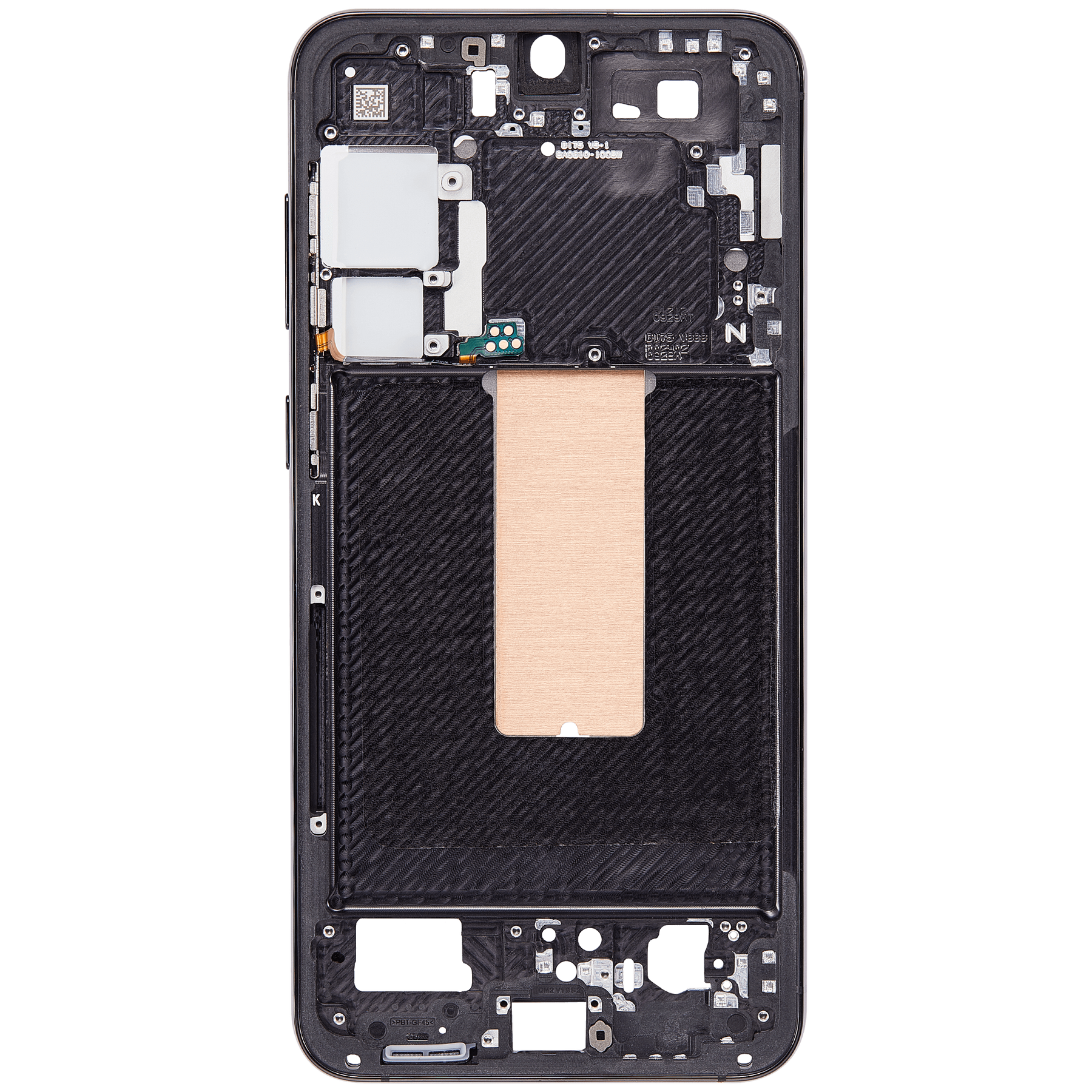 Replacement Mid-Frame Housing Compatible For Samsung Galaxy S23 Plus 5G (US & International Version) (Phantom Black)