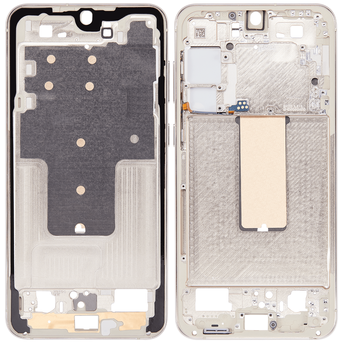 Mid-Frame Housing Compatible For Samsung Galaxy S23 Plus 5G  Replacement(US & International Version) (Cream)