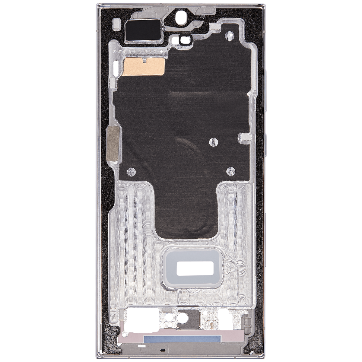 Replacement Mid-Frame Housing Compatible For Samsung Galaxy S23 Ultra 5G (US & International Version) (Sky Blue / Lime)