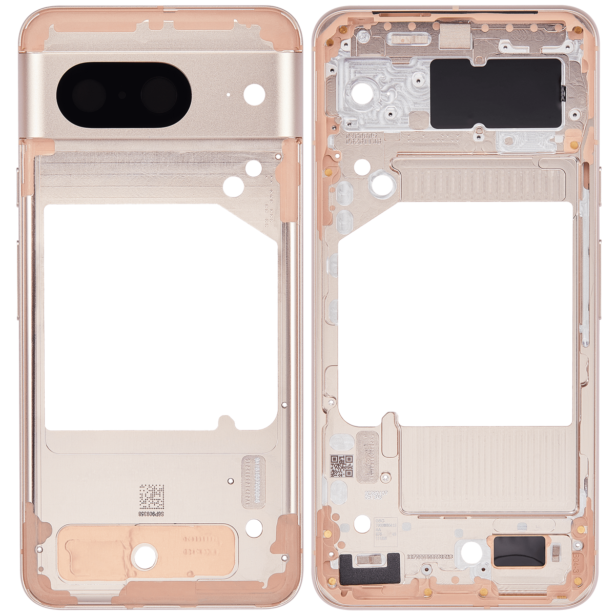 Mid-Frame Housing Compatible For Google Pixel 8 Replacement (Rose)