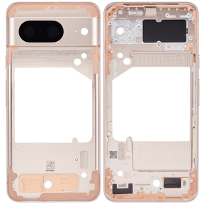 Mid-Frame Housing Compatible For Google Pixel 8 Replacement (Rose)