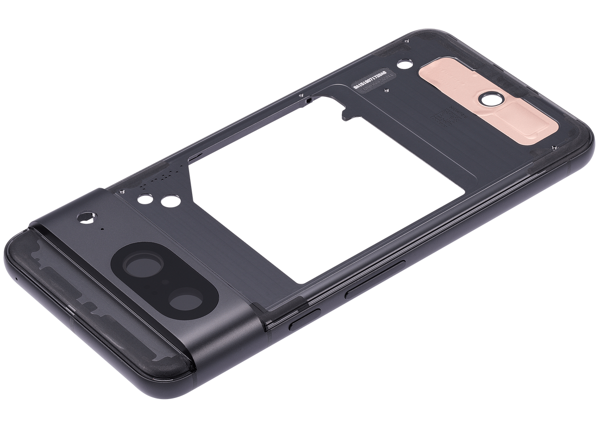 Mid-Frame Housing Compatible For Google Pixel 8 Replacement (Obsidian)