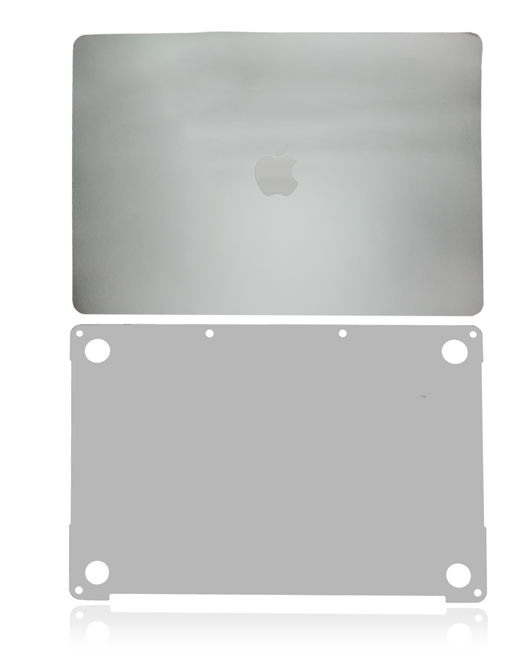 2 in 1 (Top and Bottom) Skin Compatible For MacBook Pro 15" Touch Bar (A1990 / Late 2018 / Early 2019) (A1707 / Late 2016 / Mid 2017) (Space Gray)