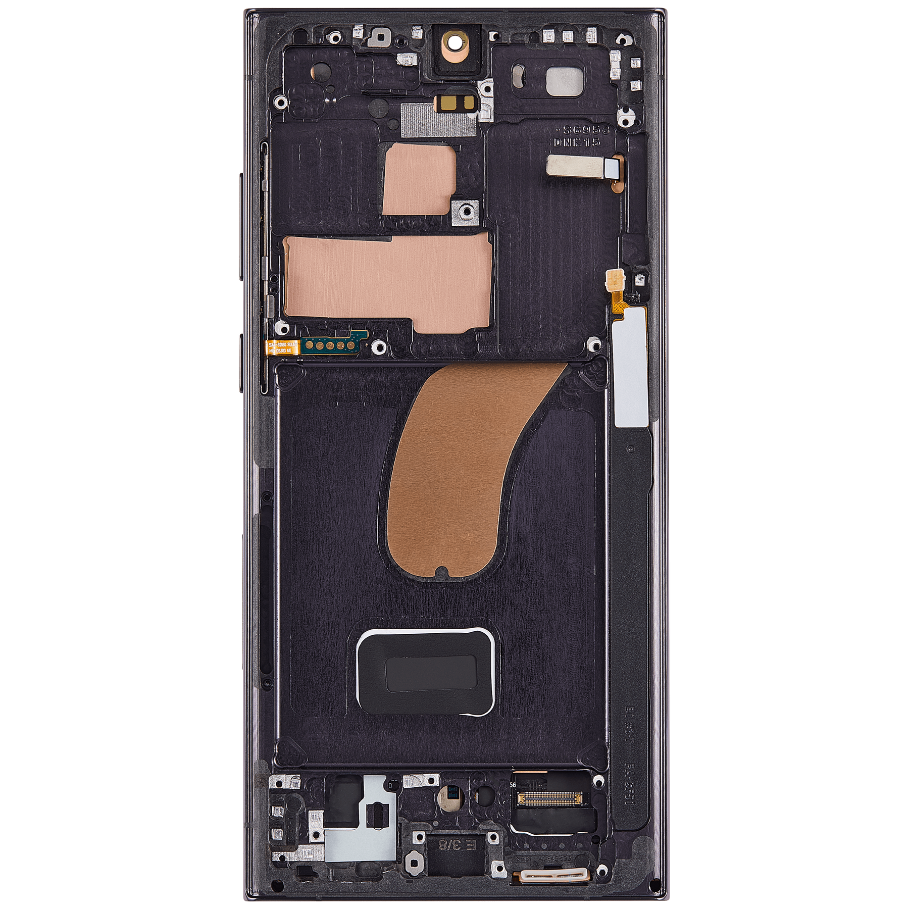 Replacement OLED Assembly With Frame Compatible For Samsung Galaxy S23 Ultra By MacFactory.Store (US & International) (Vemake) (Phantom Black)