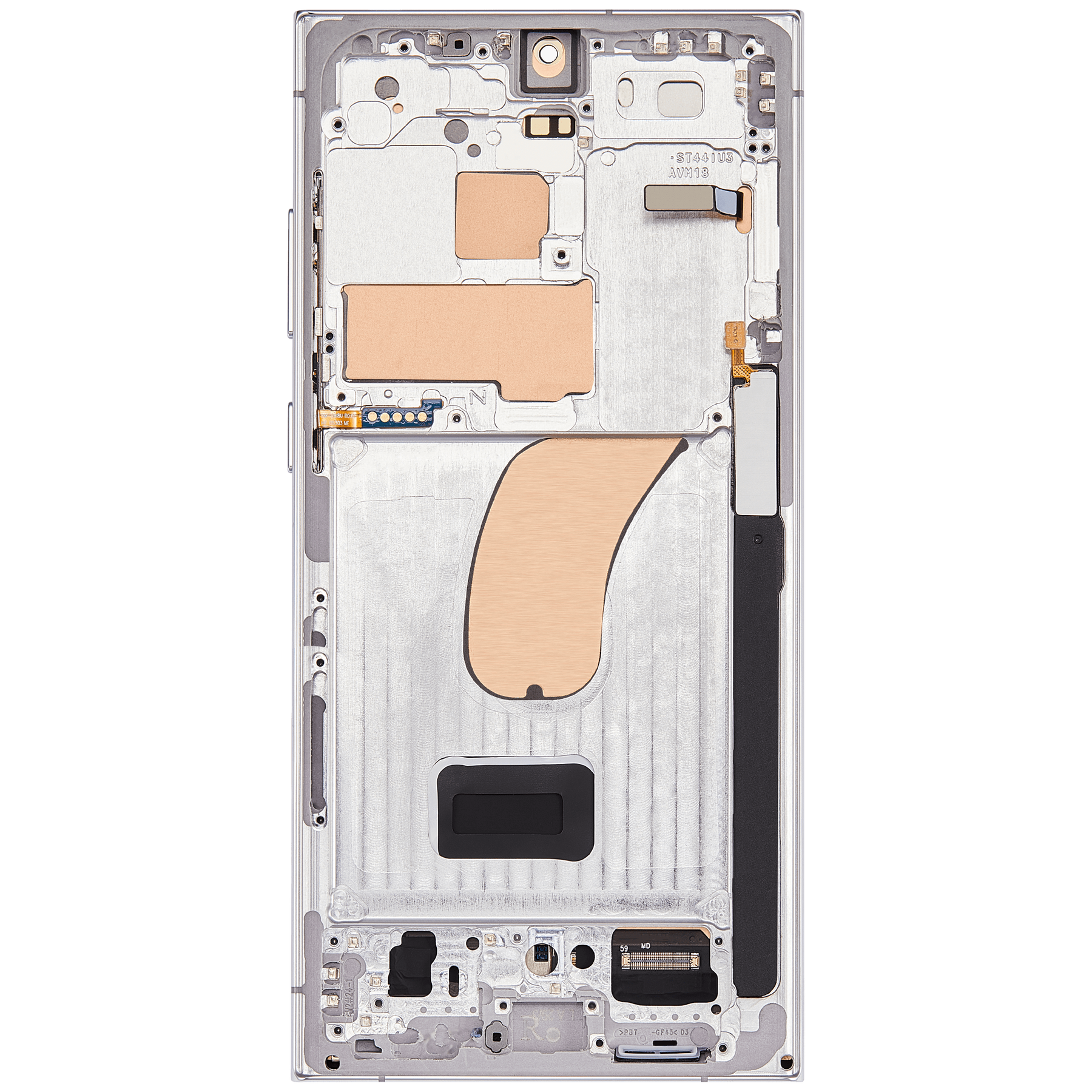 OLED Assembly With Frame Compatible For Samsung Galaxy S23 Ultra  Replacement (US & International) (Vemake ) (Sky Blue)