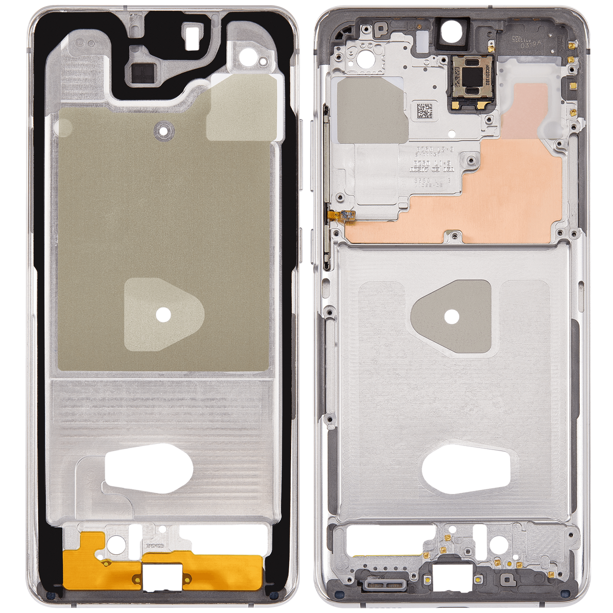 Mid-Frame Housing Compatible For Samsung Galaxy S20 Ultra (Cloud White) Replacement