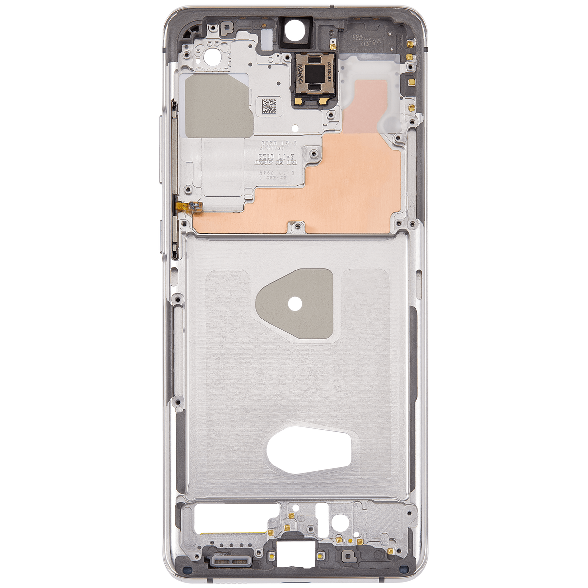 Mid-Frame Housing Compatible For Samsung Galaxy S20 Ultra (Cloud White) Replacement