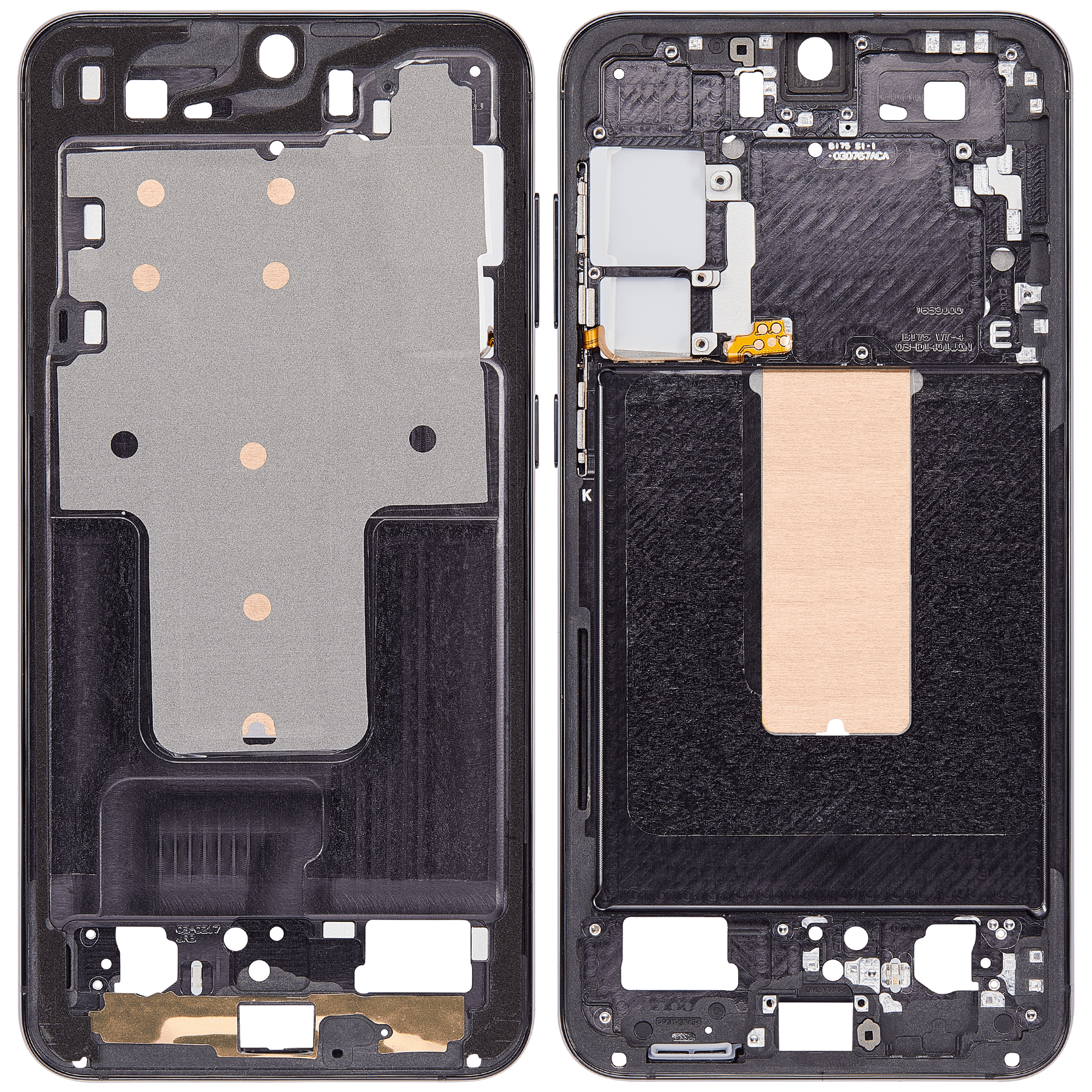 Mid-Frame Housing Compatible For Samsung Galaxy S23 Plus 5G Replacement (International Version) (Phantom Black)