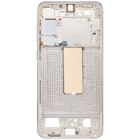 Mid-Frame Housing Compatible For Samsung Galaxy S23 Plus 5G Replacement (International Version) (Cream)