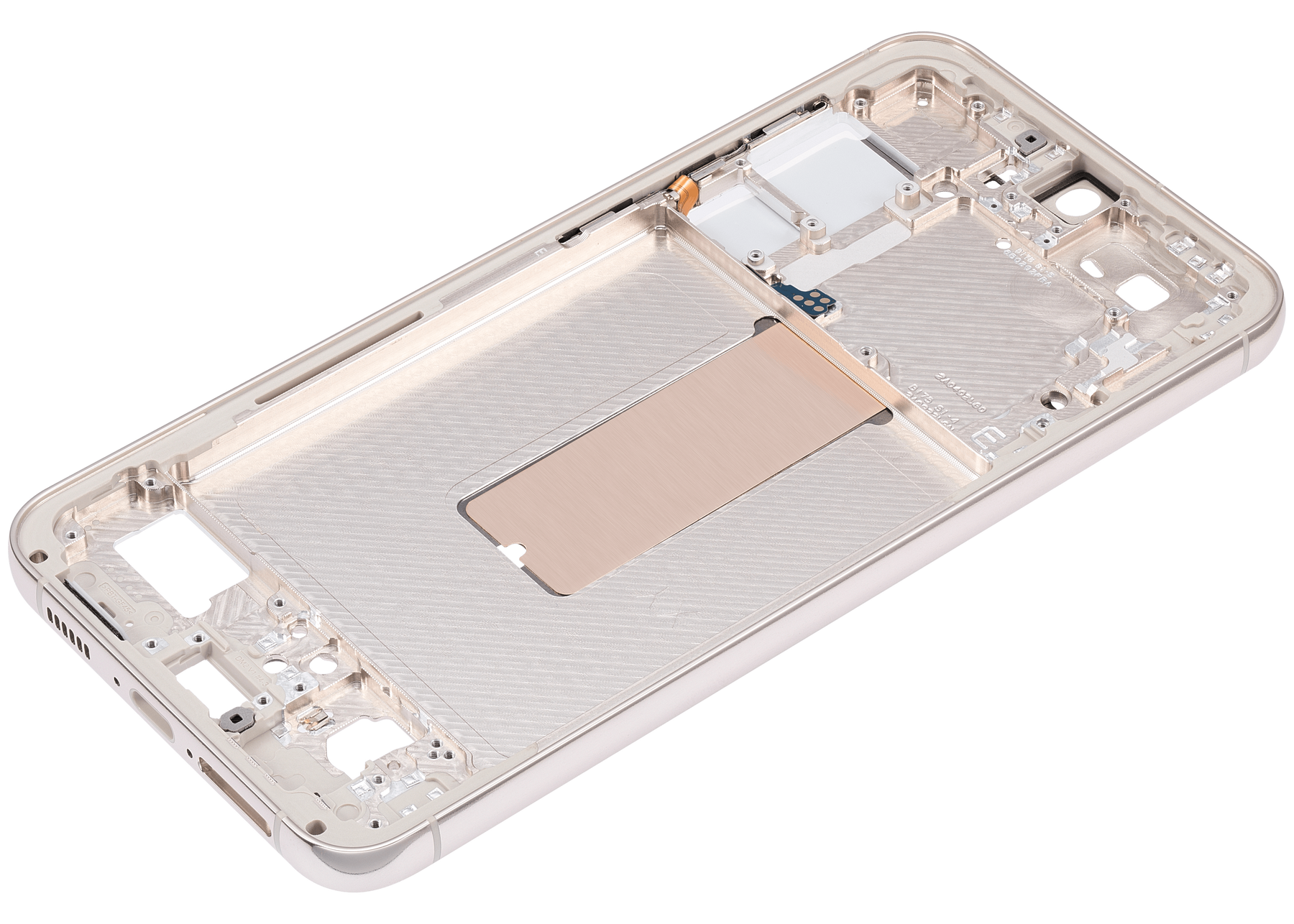 Mid-Frame Housing Compatible For Samsung Galaxy S23 Plus 5G Replacement (International Version) (Cream)